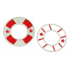 Stickdatei Hello Sailor Rettungsring